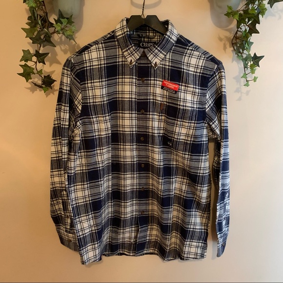 Chaps Men’s Plaid Flannel Button Down Shirt - NWT - Picture 2 of 13